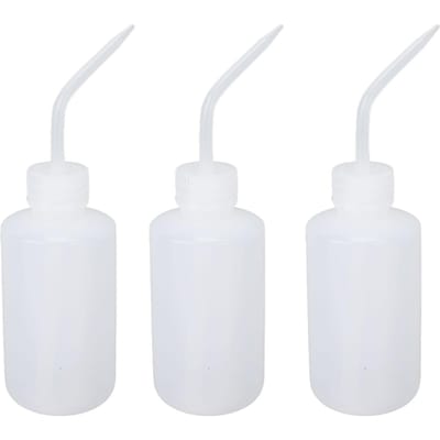 3 stuks Tattoo Wasfles PVC Tattoo Zeep Was Knijpfles Tattoo Accessoires 250ml white