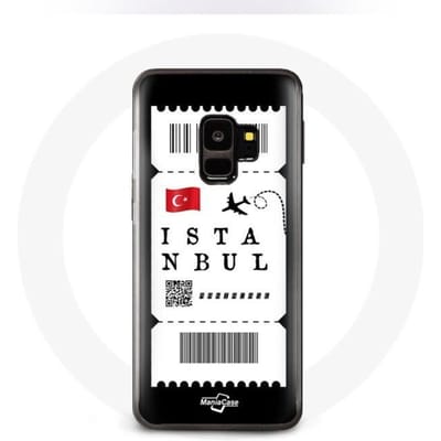 Case voor Samsung Galaxy S9 Vliegticket Istanbul Türkiye