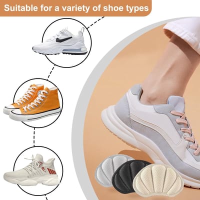 Dailygoods- Hielkussens 12 Paar - Zelfklevende Hielbeschermers - Antislip Hielkussens - Hielbeschermers voor Te Grote Schoenen - Comfortabel en Ademend - Zacht op de Huid