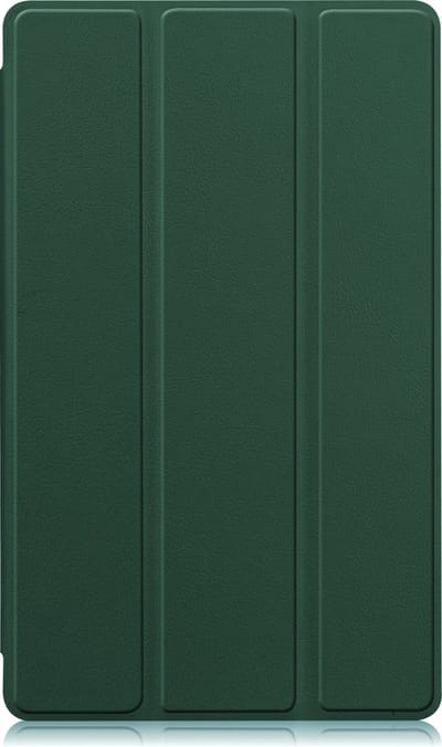 Hoesje - Geschikt voor Samsung Galaxy Tab S6 Lite - Dun & Stevig - Trifold Bookcase - Hard Cover - Hardcover Book Case - Tablet Hoes - Donkergroen