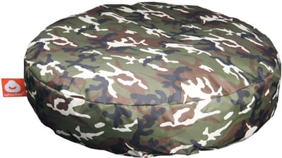 Whoober ronde zitzak Ibiza M outdoor camouflage - Wasbaar - Voor binnen en buiten