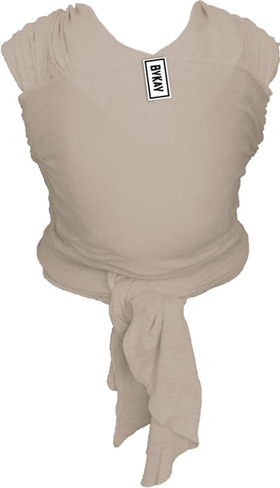 ByKay Stretchy Classic - rekbare draagdoek baby - ergonomisch - biologisch katoen - tot 10kg - one size - beige