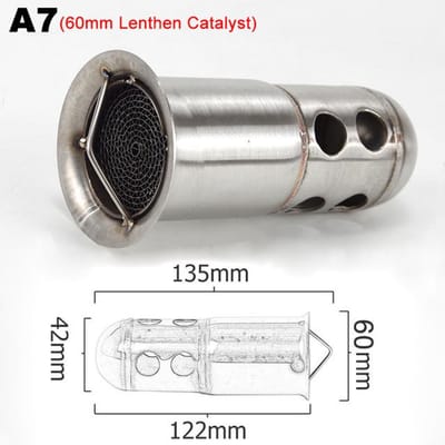 35mm 42mm 45mm 48mm 51mm 60mm moto silencieux d'échappement catalyseur DB tueur silencieux bruit éliminateur pour Akrapovic pour SC