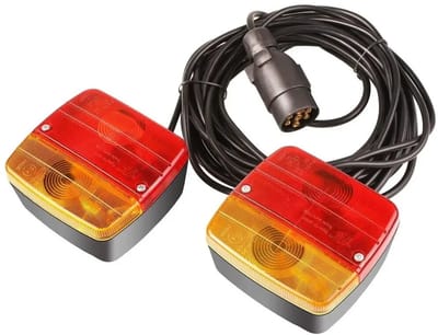 D&A Achterlicht - Achterlicht aanhanger - Achterlichten aanhangwagen - Achterlucht aanhangwagen - 2 Magnetische achterlichten