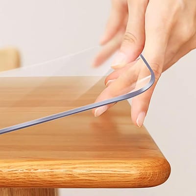 PVC Tafelkleed Beschermer - Plastic Folie Tafel - Tafel Beschermen - 2 mm Dik - 45x100cm - Transparant
