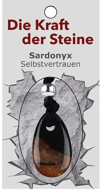 Hanger met Krachtsteen Sardonyx
