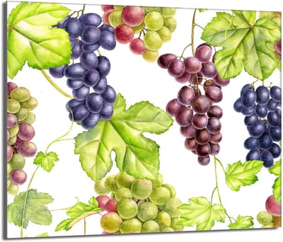 TMK ArtDeko - Beschermende Glazen Plaat - 60x52 cm - Fruitmotief