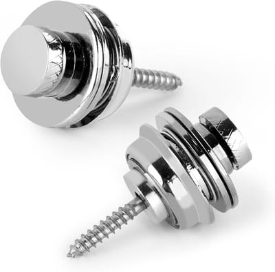 Guitar Strap Locks Set van 2, Rvs Veiligheidssysteem voor Gitaarriemen, Snelle Ontgrendeling voor Elektrische en Akoestische Gitaren en Basgitaren
