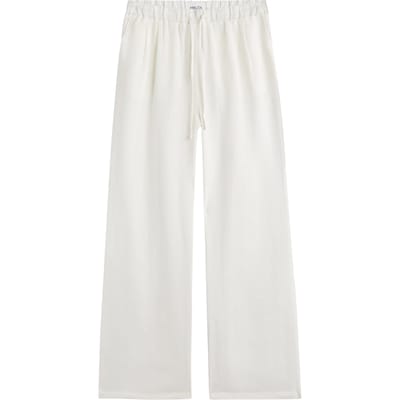 Mikuta The White Loose Linen Pants Maat: S | Pantalons Outlet | Dames | Wit