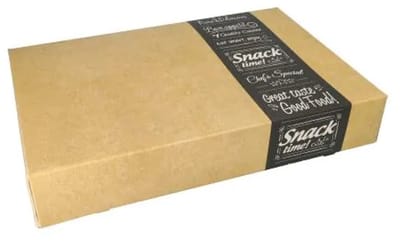 10 Catering dozen "pure" hoekig 8 cm x 31,5 cm x 46,2 cm "Good Food" medium