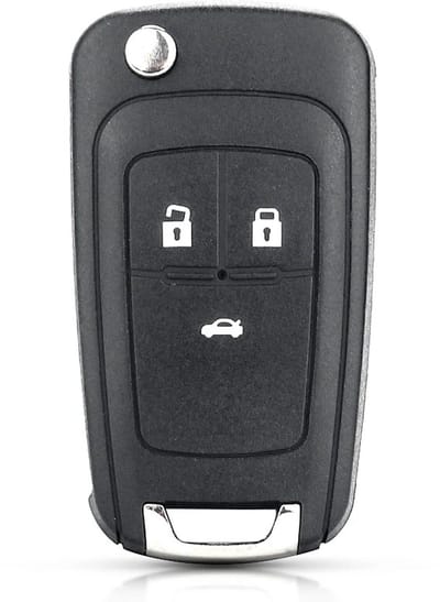 XEOD Autosleutelbehuizing - sleutelbehuizing auto - sleutel - Autosleutel / Geschikt voor: Opel 3 knops klapsleutel