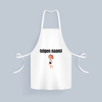 Akyol - dokter vrouw met eigen naam Keukenschort - Dokter - iemand die dokter is - cadeau - verjaardag - kado - ziekenhuis - 82 bij 71 cm
