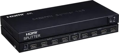 DrPhone SameVision2 4K HDMI Splitter 1×8 – Ultra HD 4K60Hz HDMI 2.0 – 1 Bron naar 8 Schermen – Voor PC, TV, Playstation, Camera & Monitor