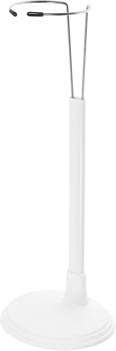 Poppen Standaard - Displayhouder Figuur - Poppen Tentoonstellen - Verstelbare Hoogte - 24x10x10cm - Wit