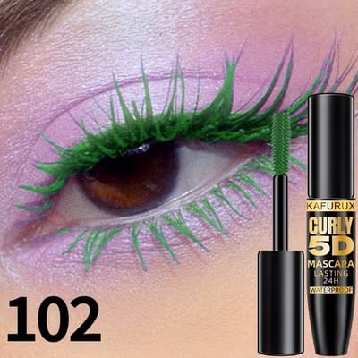 5D Groene Mascara Waterproof – Volume Mascara voor Lange en Gekrulde Wimpers – Langhoudende Wimpermascara