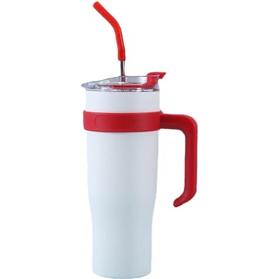 Auto Geïsoleerde Mok Roestvrij Staal 1250ML met Rietje Geïsoleerde Tumblers voor Buitenreizen Verloop