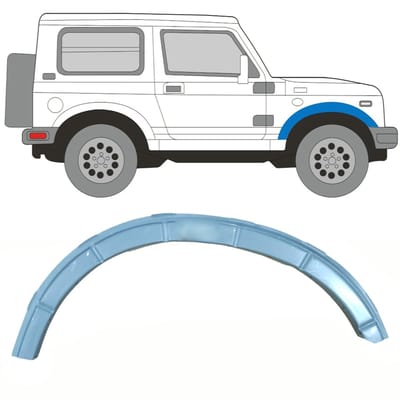 Reparatiepaneel bevestiging voorste wielkast voor Suzuki Samurai 1981- / Rechts
