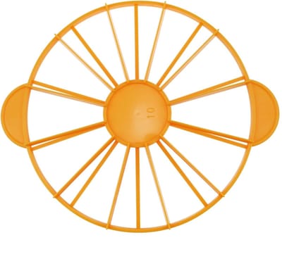 Daity 1 taartverdeler met handvat - geschikt voor bakvormen met een diameter van 26 -8 cm / 10 -6 inch (oranje)