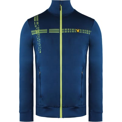 Lyle & Scott Counter Stripe Heren Blauwe Midlayer