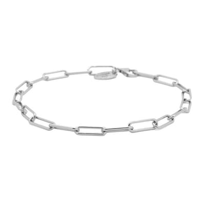 Karma Armband (Sieraad) Paperclip Schakel Zilver