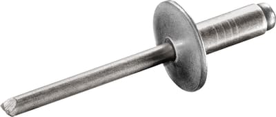 GOEBEL® - 500 x Blindklinknagels (Ø x L) 5 x 12 mm - Alu Aluminium AlMG 5,0 / RVS A2 - Grote kop - STANDARD - 7021150120 - Popnagel