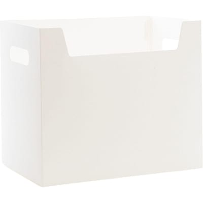 Kantoor Wit Bureau Organizer Opvouwbaar Papier Bestandsopslagrek met Dubbele Handvatten voor Studenten white