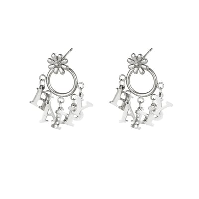 Oorbellen Happy - Zilver - RVS