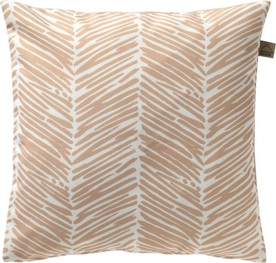 Dutch Decor - DEAN - Buitenkussen 45x45 cm - waterafstotend en uv-bestendig - gestreept - Pumice Stone - wit en beige