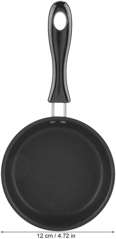 Mini Koekenpan voor Eieren en Pannenkoeken – Hittebestendig, Antiaanbak, 12 cm