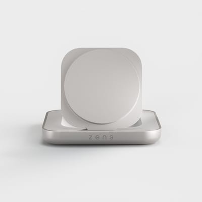 Zens Magnetic Nightstand Charger 1× Qi2 15 W MagSafe Apple StandBy draadloze lader iPhone Wit