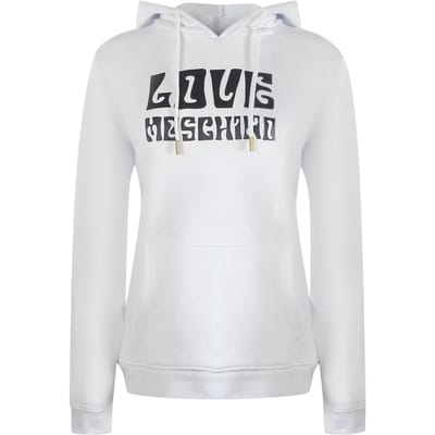 Love Moschino Groovy Logo Witte Hoodie