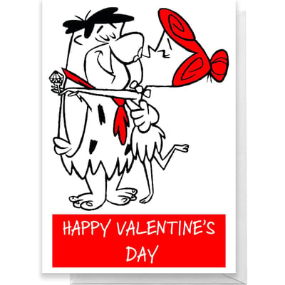 Flintstones Valentines Greetings Card - Standard Card