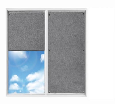 Dailygoods- Verduisteringsrolgordijn 60 x 120 cm - Dakraam Gordijn - Katoen-Linnenmix - Antislip Zuignappen - UV-Bescherming - Kreukvrij - Dakraamgordijn