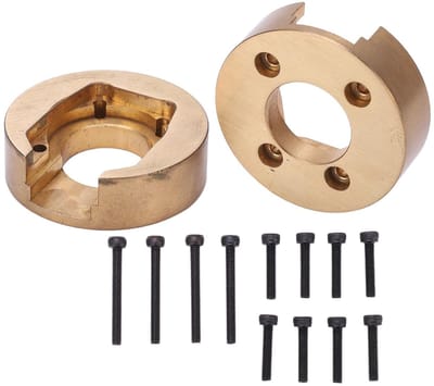Dailygoods- Contragewicht Goud - Messing Gewicht - 1 Paar - Geschikt voor Absima Sherpa 1/10 - Diameter 45 mm - Dikte 13 mm