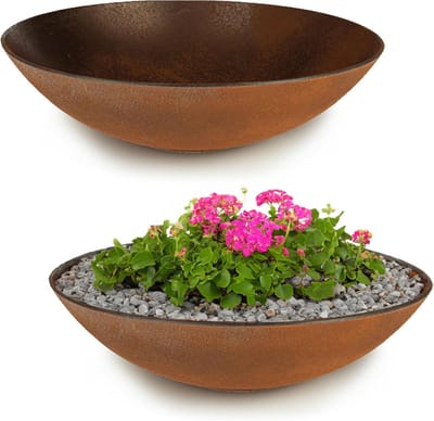 Weerbestendige plantenschalen 35 cm voor buiten - Decoratieve schalen voor bloemen, bonsai of als grafschaal