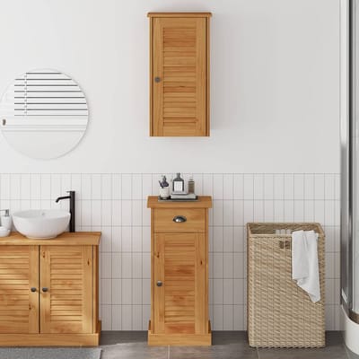 vidaXL - Badkamerkast - VIGO - 2 - pcs - Bruin - en - Honingbruin - 37 - x - 34 - x - 80 - cm