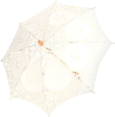 Kant Paraplu Parasol Vintage Bruiloft Bruid Paraplu voor Foto Cosplay Feestdecoratie