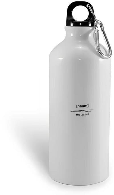 Hacebo® - the man/woman the mythe the legend met eigen naam waterfles - Quotes - mensen die houden van quotes - verjaardag - cadeau - kado - geschenk - quotes - the man/woman - the mythe - the legend - water fles - 400ML
