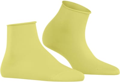 FALKE Cotton Touch eenkleurig katoen sokken dames geel - maat 39-42