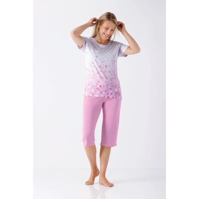 Hajo dames pyjama roze confetti - Roze - Maat - 36/38