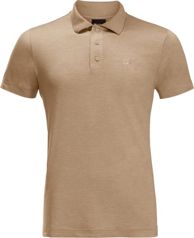 Jack Wolfskin TRAVEL POLO M Heren Outdoorshirt - sand storm- Maat S