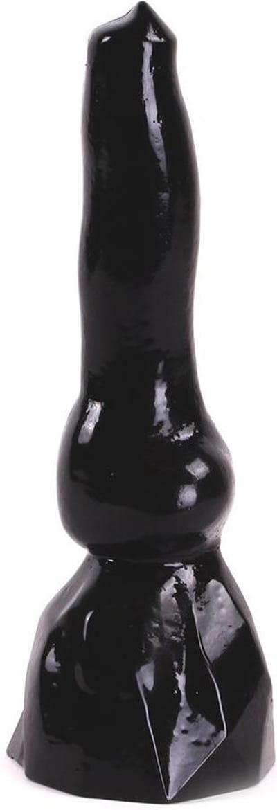Dark Crystal - Anaal Dildo met extra zware voet - 2.7 x 20 cm - No. 60 - Zwart