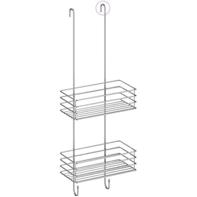 Smedbo Universal shower basket 25 cm, double, with 2 hooks, to hang B1210