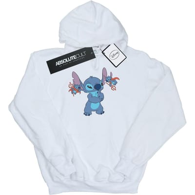 Disney Heren Lilo en Stitch Kleine Duivels Hoodie (Wit)