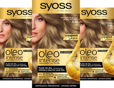 Syoss Oleo Intense 7-10 Natuurlijk blond - 3 stuks