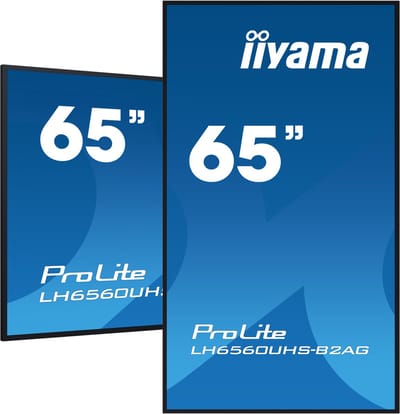 iiyama 65 inch 4K UHD professioneel digitaal informatie- en reclamebeeldscherm met geavanceerde bedienings- en connectiviteitsopties