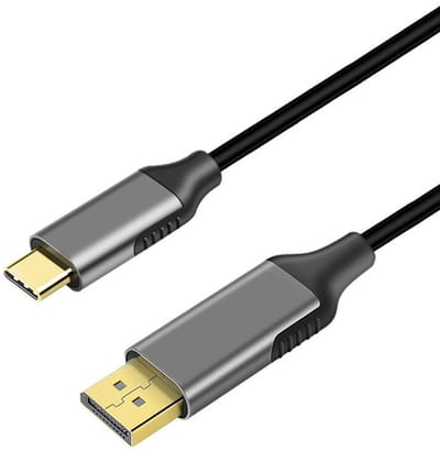 USB-C naar DisplayPort Kabel - 4K 60Hz - Type-C naar DP Male to Male adapter - voor MacBook, Laptop en Monitor - 1,8 meter - zwart