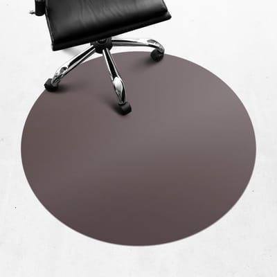 Wallfluent - Vloerbeschermer Asbruin - 100 cm - Bruin Mótif Bureaustoelmat - Rond - Vloerbeschermer Harde Vloer-Computer Stoel Mat-Werkplekdecoraties - Pastel- en aardse kleuren