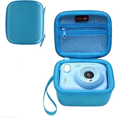 Handbagage voor Kinderen: Blauwe Tas voor Digitale Camera's van 3-12 Jaar, Ideaal voor Avonturen en Reizen