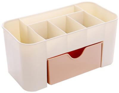 Roze sieraden lade-type plastic bureau dressoir huidverzorging borstel lippenstift organisator rek cosmetica opbergdoos